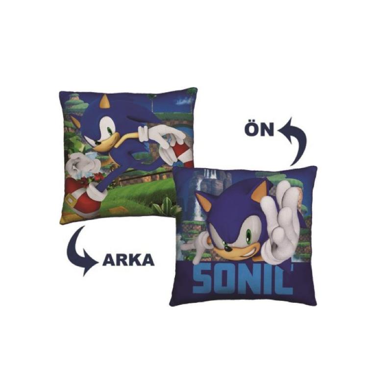 Sonic Desenli Kare Yastık
