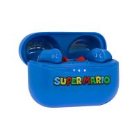 OTL Nintendo Super Mario Earpod Wireless Earphones with Charging Case Blue