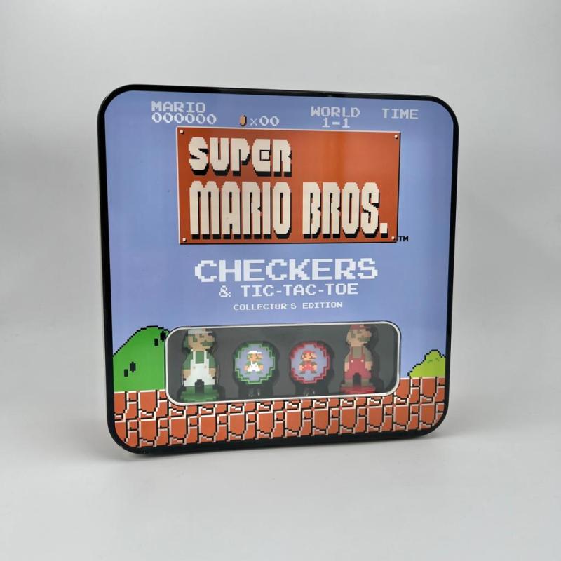 Nintendo Super Mario Bros. Dama Seti Checkers & Tic-Tac-Toe Collectors Edition 