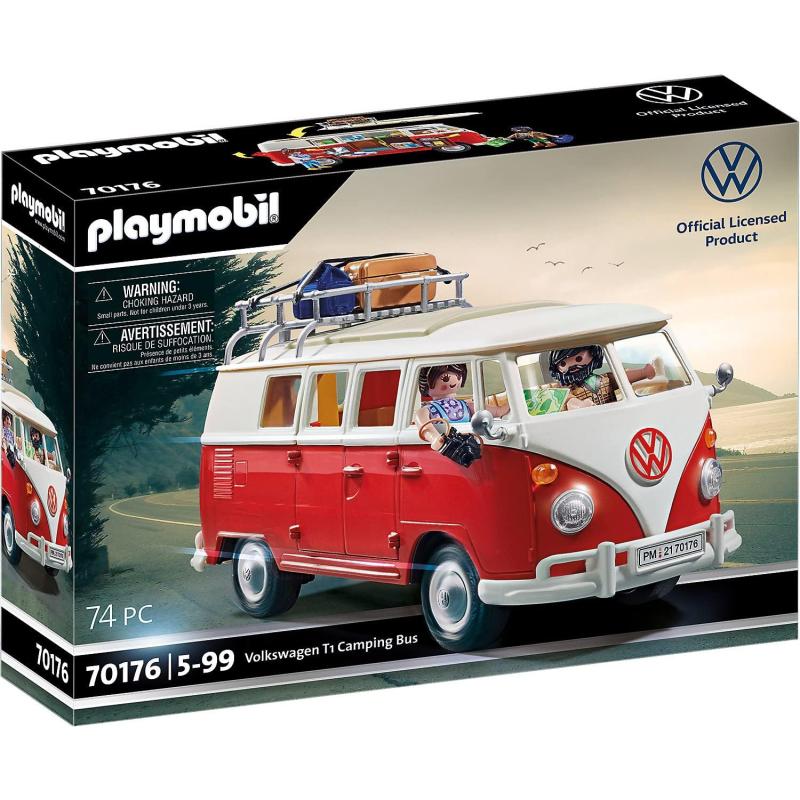 Playmobil Volkswagen T1 Camping Bus 74 Parça Set 70317