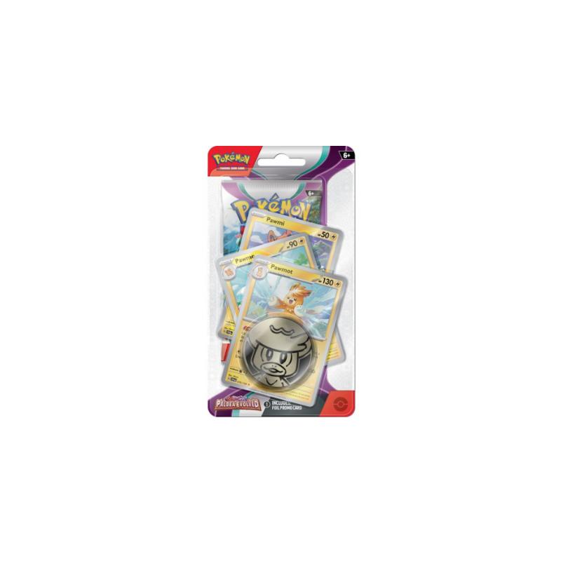 Pokemon Tcg Scarlet & Violet Paldea Evolved Premium Checklane Booster Paket + Pawmot