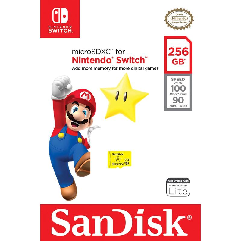 256GB Nintendo Switch Lisanslı Hafıza Kartı Mario Edition 256 gb