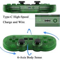 8Bitdo Sn30 Pro Bluetooth Kablosuz Oyun Kolu Yeşil  Transparan Nintendo Switch Oled Lite