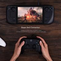 8Bitdo Ultimate Kablolu Controller, Switch, PC Windows 10, Android, Steam Deck, Raspberry Pi Siyah