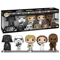 Funko Pop 5 Pack 64122 Star Wars - Darth Vader / Stormtrooper / Luke Skywalker / Princess Leia / C