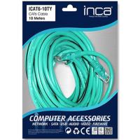 Inca Cat 6 26 Awg 10 Metre Yeşil Ethernet Kablosu