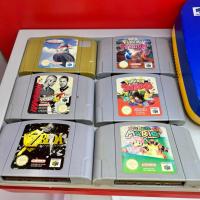 Nintendo 64 Oyun Konsolu Pikachu Blue Edition + 6 Oyun + Transfer PAK PAL N64