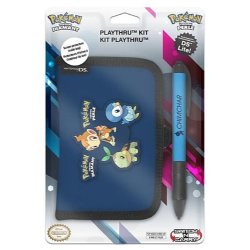 Nintendo DS , DS Lite Pokemon Kılıf Cüzdan Pocket Kit Sıfır Mavi