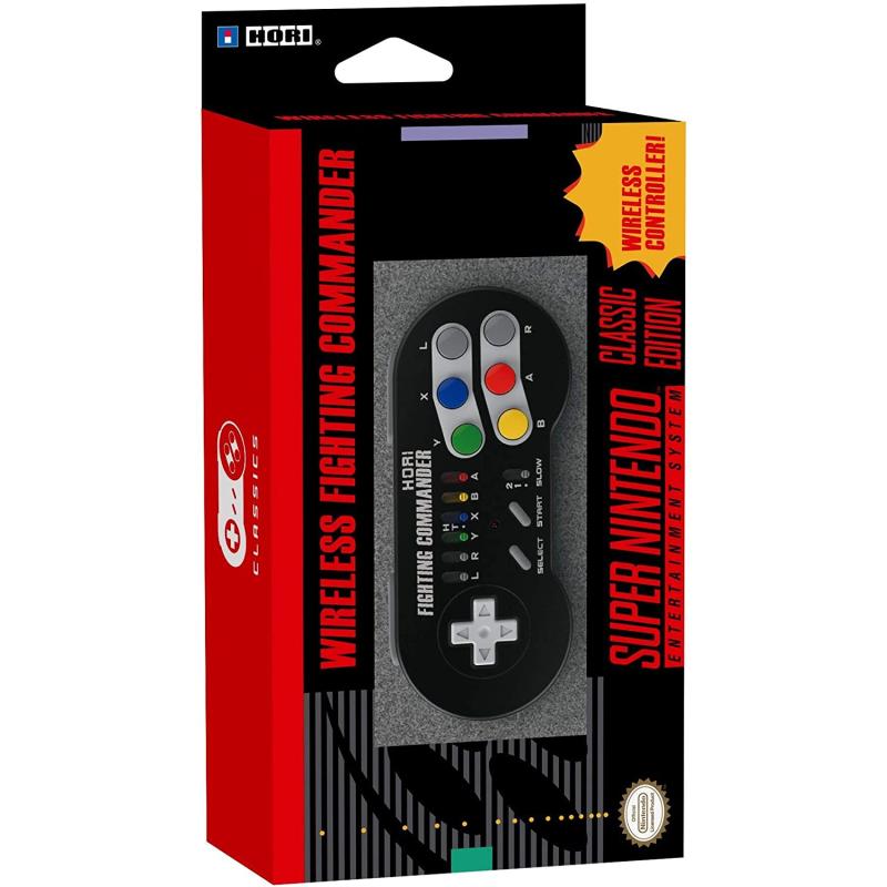 Nintendo SNES NES Wii U Kablosuz Oyun Kolu Fighting Commander Classic Controller