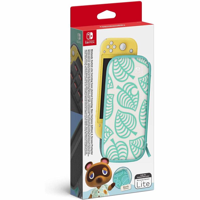 Nintendo Switch Lite Carrying Case Animal Crossing New Horizons Edition & Ekran Koruyucu