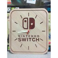 Nintendo Switch Özel Mdf Ahşap Işlemeli Duvar Saati