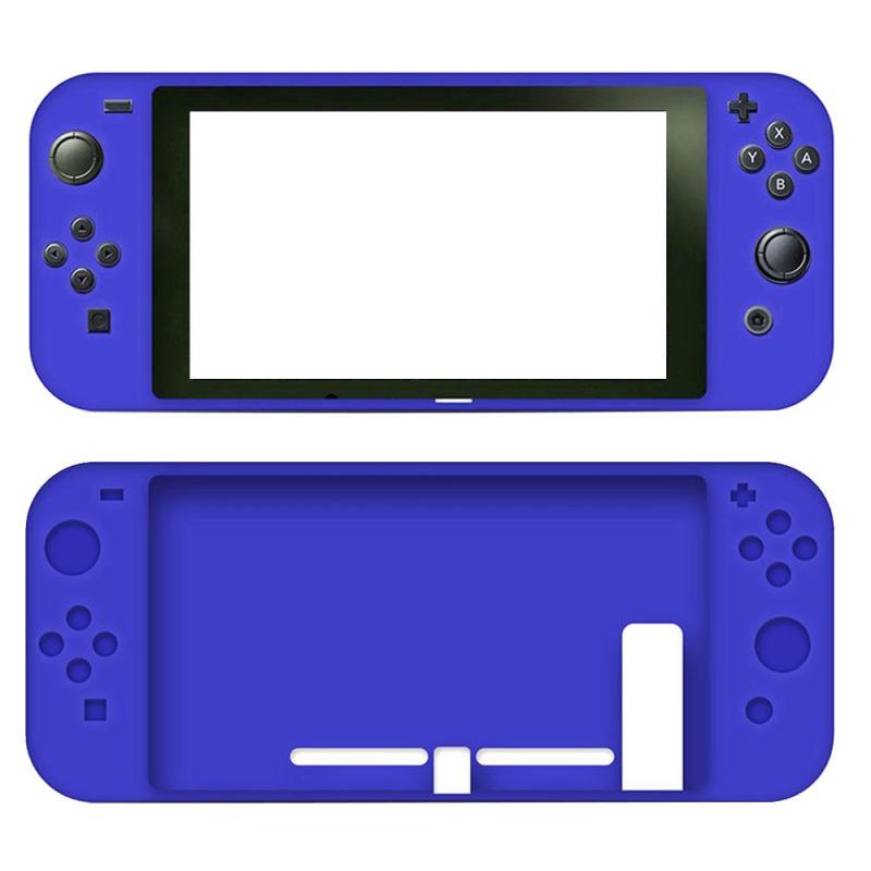 Nintendo Switch Silikon Kılıf Tam Kaplama Mavi