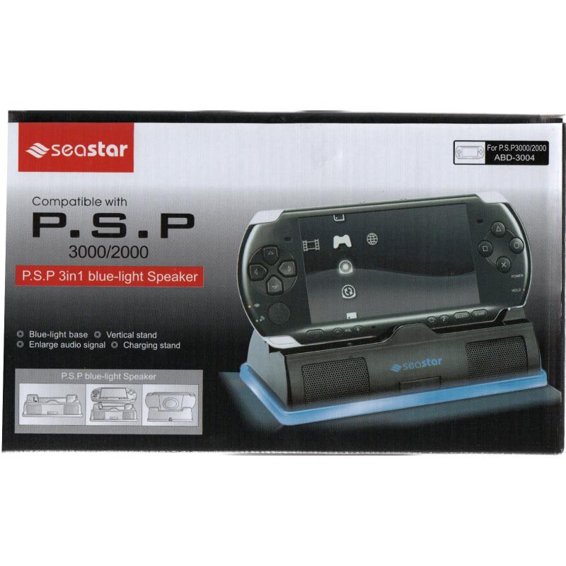 PSP 2000 - 3000 3in1 Işıklı Taşınabilir Hoparlör Light  Speakers