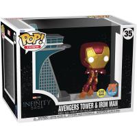 Funko Pop Town: Marvel The Infinity Saga Avengers Tower & Iron Man Glows İn The Dark Figür No:35