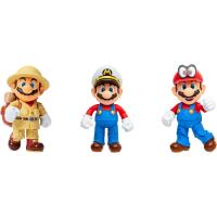 Nintendo Super Mario Mario Odyssey Figür Set Lisanslı 3lü Paket 10 Cm