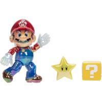 Nintendo Super Mario Figürü Mario ve Star Koleksiyoncu Kutusunda 10 cm