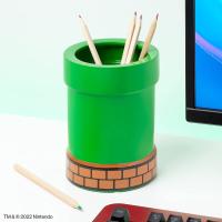 Nintendo Super Mario Kalemlik veya Saksı Pencil Holder Pipe Plant Green