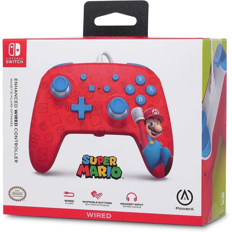 Nintendo Switch Kablolu Oyun Kolu Lisanslı Super Mario  Woo-hoo! Mario